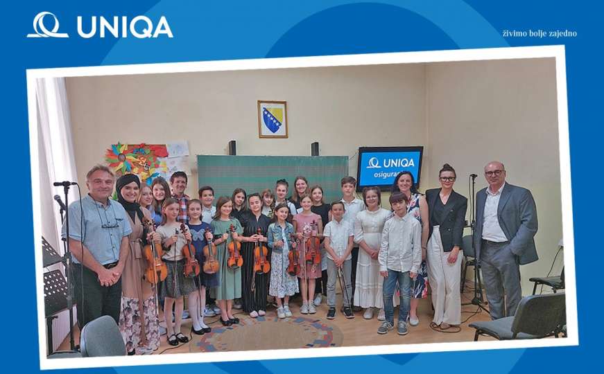 Podrška mladim talentima: UNIQA donirala muzičke instrumente u vrijednosti od 10.000 KM